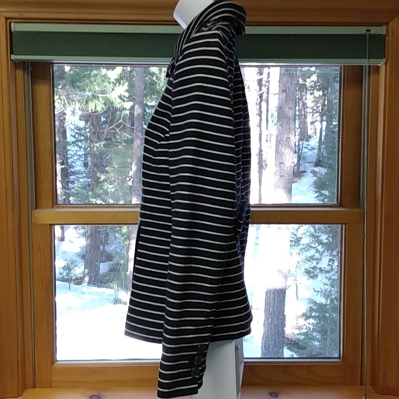Talbots blue and white striped jacket, SP - Picture 2 of 9